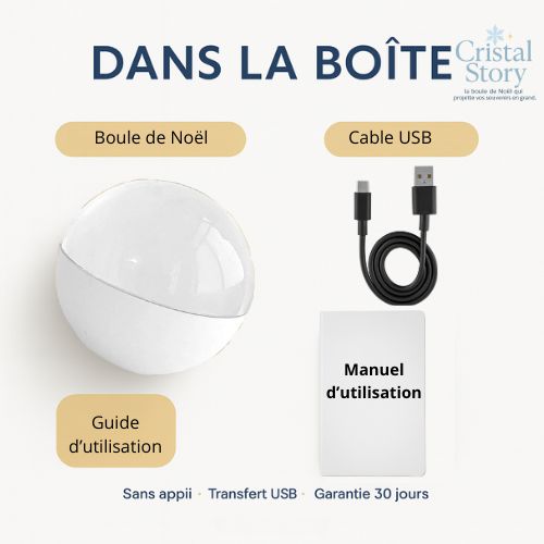 Sphère à écran intégré (vidéos/photos + son)